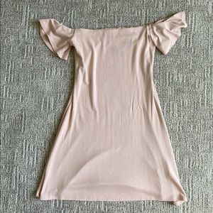 Light Pink off the shoulder Dress
